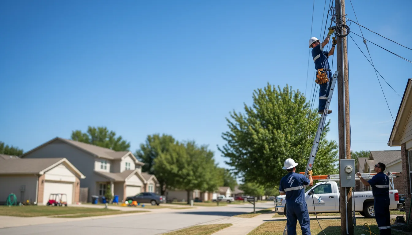 Residential electrician providing installation services in Forest Hills, KY
